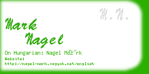 mark nagel business card